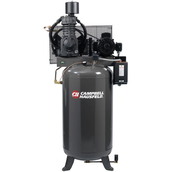 Campbell Hausfeld Electric Stationary Air Compressor - 7.5 HP, 23.7 CFM 175 PSI, 230 Volt Single Phase