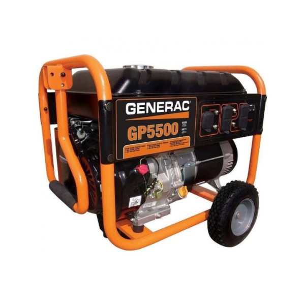 Generac GP5500 389cc 5,500-Watt 120/240-Volt Recoil Start Portable Generator - 5939