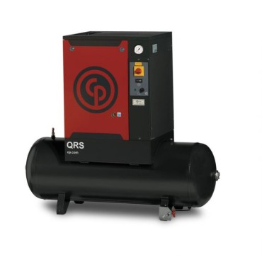 CHICAGO PNEUMATIC QRS 7.5 HPD Rotary Screw Air Compressor w/Air Dryer